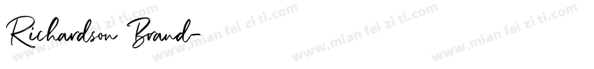 Richardson Brand字体转换